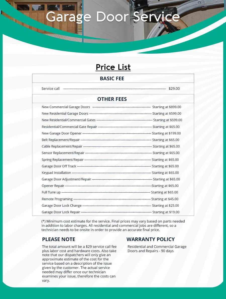 Central Garage Door Service Arlington, VA 703-496-9852